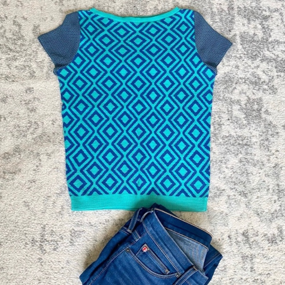Ann Taylor Loft Cotton Knit Short Sleeves XSP